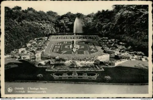 A5886 Belgium Oostende L'Horologe fleurie