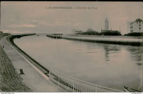 A5886 Belgium Blankenberge L'Entree du Port