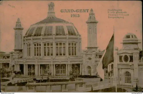 A5886 Belgium Gent 1913 main entrance