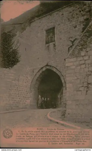 A5928 Belgique Mons Castle entrance