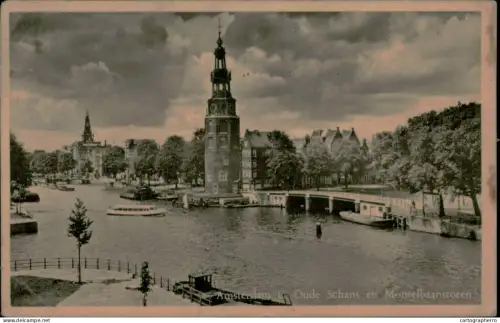 A5896 Netherlands Amsterdam Oude Schans & Montelbaanstoren