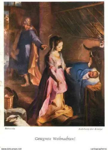 A6218 Religion - Baroccio - Anbetung der Könige - Noël / Gesegnete Weihnachten
