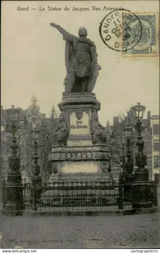 A5895 Belgium Gent Statue de Jan van Artevelde