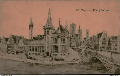 A5893 Belgium Gent vue generale