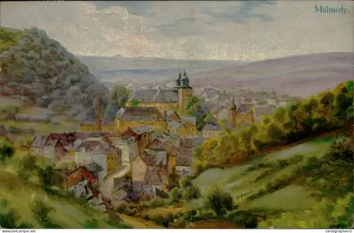 A5893 Belgium Malmedy vue generale illustration