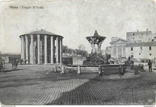 A5761 Italia Rome Imperial Forums  Temple of Vesta