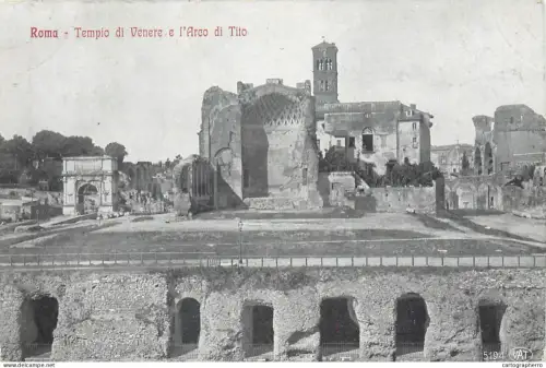 A5761 Italia Rome Imperial forums Templo Di Venere and l'Arc di Tito