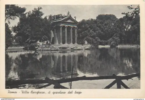 A5761 Italia Rome Vila Boghese the lake
