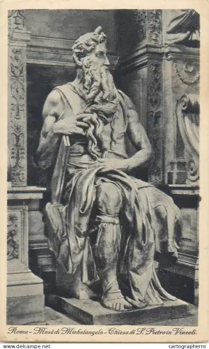 A5761 Italia Rome Michelangelo's Moses Saint Pietro in Vincoli Church