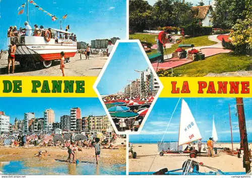 A6217 Belgique De Panne multi views postcard