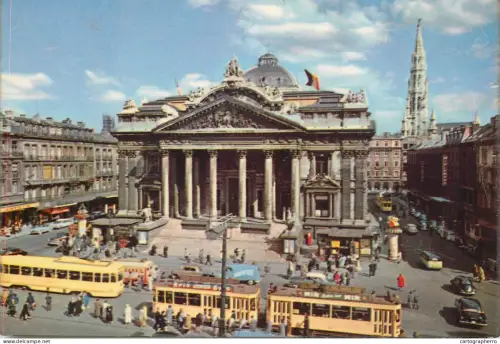 A6217 Belgium Brussels Stock Exchange tramway