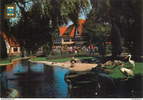 A6217 Belgium - MELI-PARK Adinkerke amusement park pelicans attraction postcard