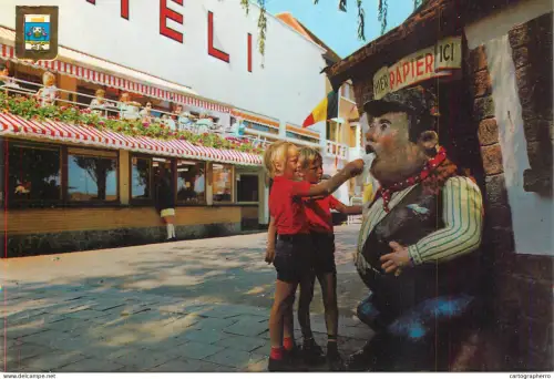 A6217 Belgium - MELI-PARK Adinkerke amusement park attractions Géant, the man who eats paper