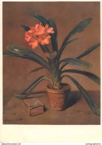 A6236 CPA Suisse - Pro Infirmis 1960 Nature morte au Clivia orange et petit livre - Pro Infirmis