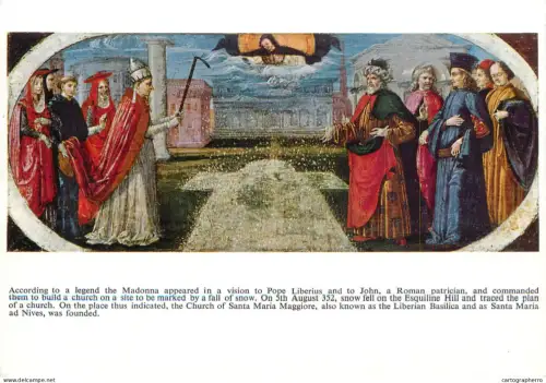 A6237 Art / Religion - Le Miracle de la Neige : Fondation de Santa Maria Maggiore Rome
