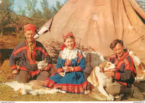 A6237 Norway Lapps by their tent