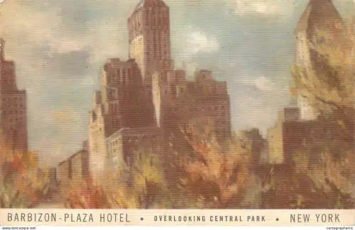 A6237 New York City - Barbizon Plaza Hotel & Central Park - Skyscraper / Hôtel