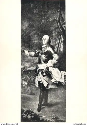A6237 Art - Carle Van Loo : Portrait de Louis XV - Château de Champs (S.-et-M.) - Photo Véritable