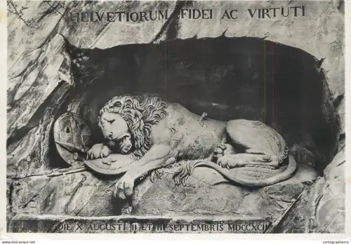 A6237 Suisse - Lucerne - Le Monument du Lion mourant (Löwendenkmal)