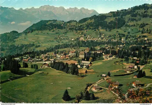 A6237 Suisse - Villars-sur-Ollon (Panex) 1971 - Écrit, Timbré de Samedan (Helvetia 20)