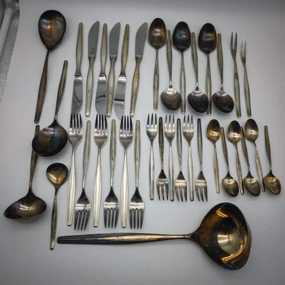 WMF Tafelbesteck 6 Personen Besteck Set Hannover 90 versilbert 37 Teile 0
