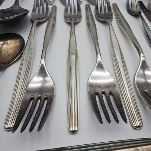 WMF Tafelbesteck 6 Personen Besteck Set Hannover 90 versilbert 37 Teile