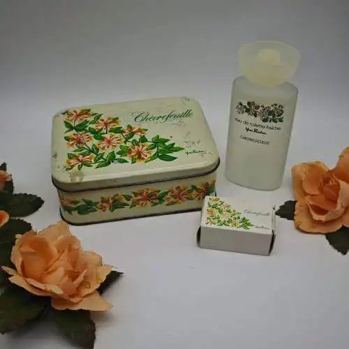 Set Yves Rocher Chèvrefeuille 5751 EDT Toilette Savon Parfume Blechdose vintage 