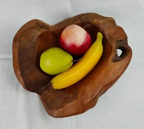 Schale Holz Astloch Wurzelholz Unikat Obstschale Obstkorb Schlüssel Ablage