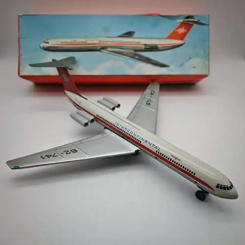 Blechspielzeug Flugzeug CA-ILS 62 VEB Plasticart  DDR Intercontinental