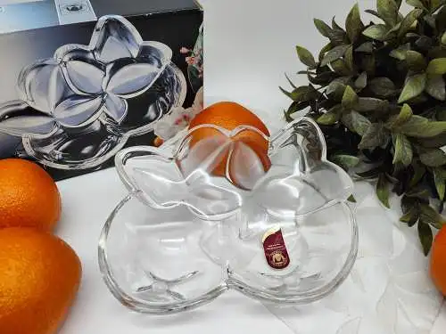 Walther Glas Orangenschale Anbietschale satiniert Obstschale Konfektschale Obstk