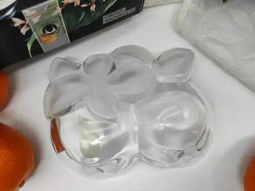 Walther Glas Orangenschale Anbietschale satiniert Obstschale Konfektschale Obstk