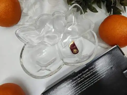 Walther Glas Orangenschale Anbietschale satiniert Obstschale Konfektschale Obstk