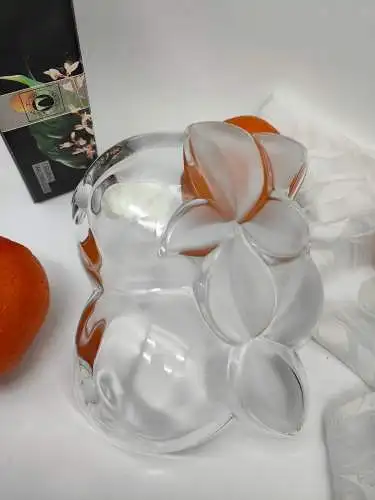 Walther Glas Orangenschale Anbietschale satiniert Obstschale Konfektschale Obstk