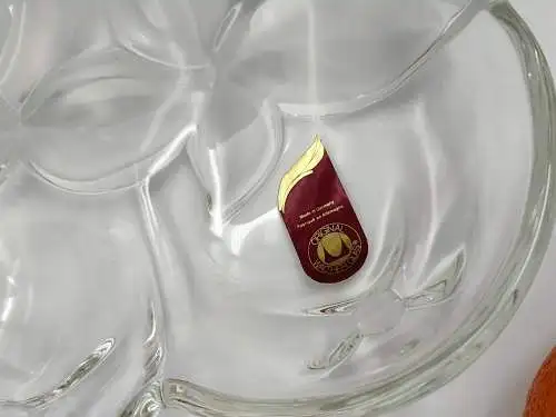 Walther Glas Orangenschale Anbietschale satiniert Obstschale Konfektschale Obstk