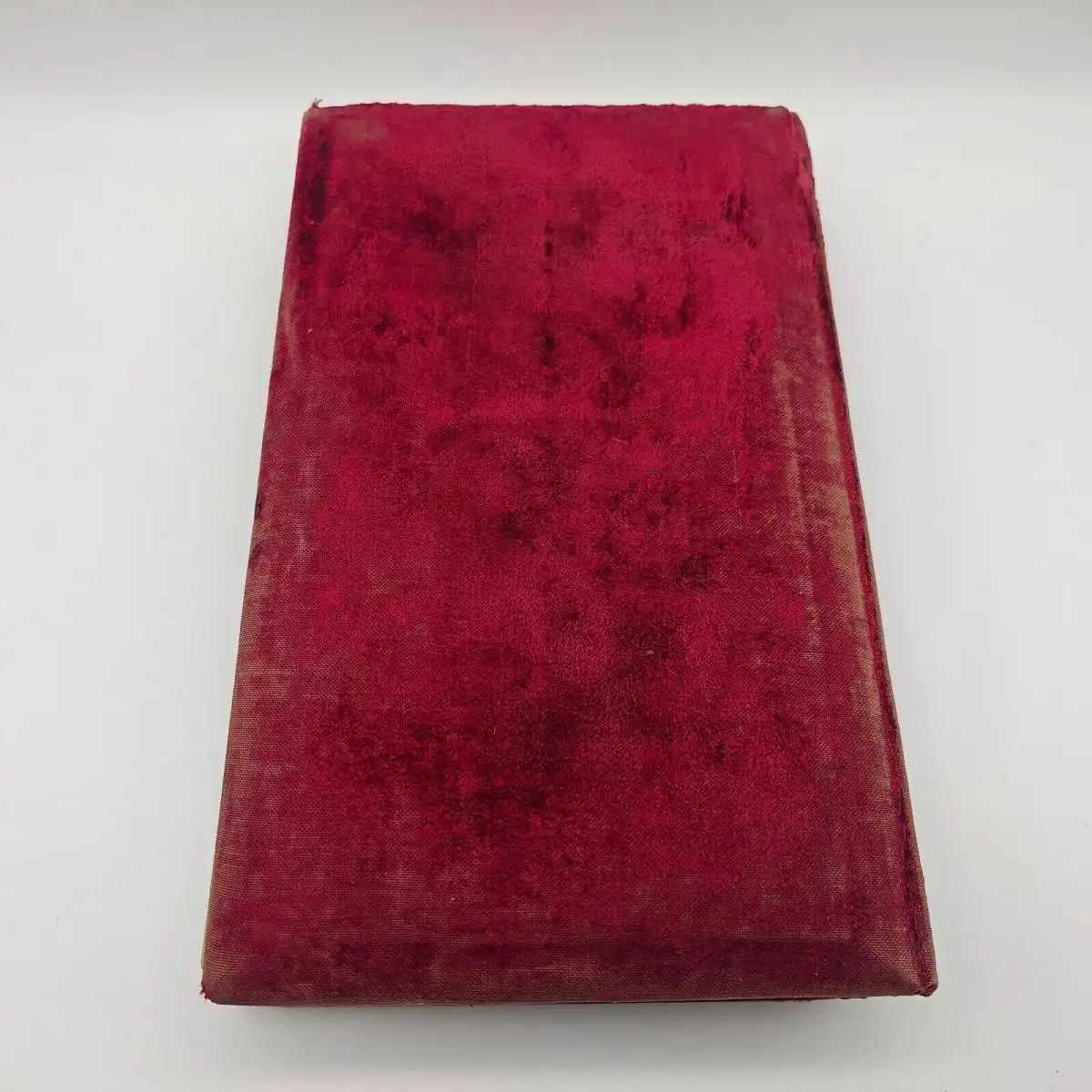 Kabinett-Fotoalbum Jugendstil Applikation Samt rot Foto 1900 Soldaten Kaiserzeit 4