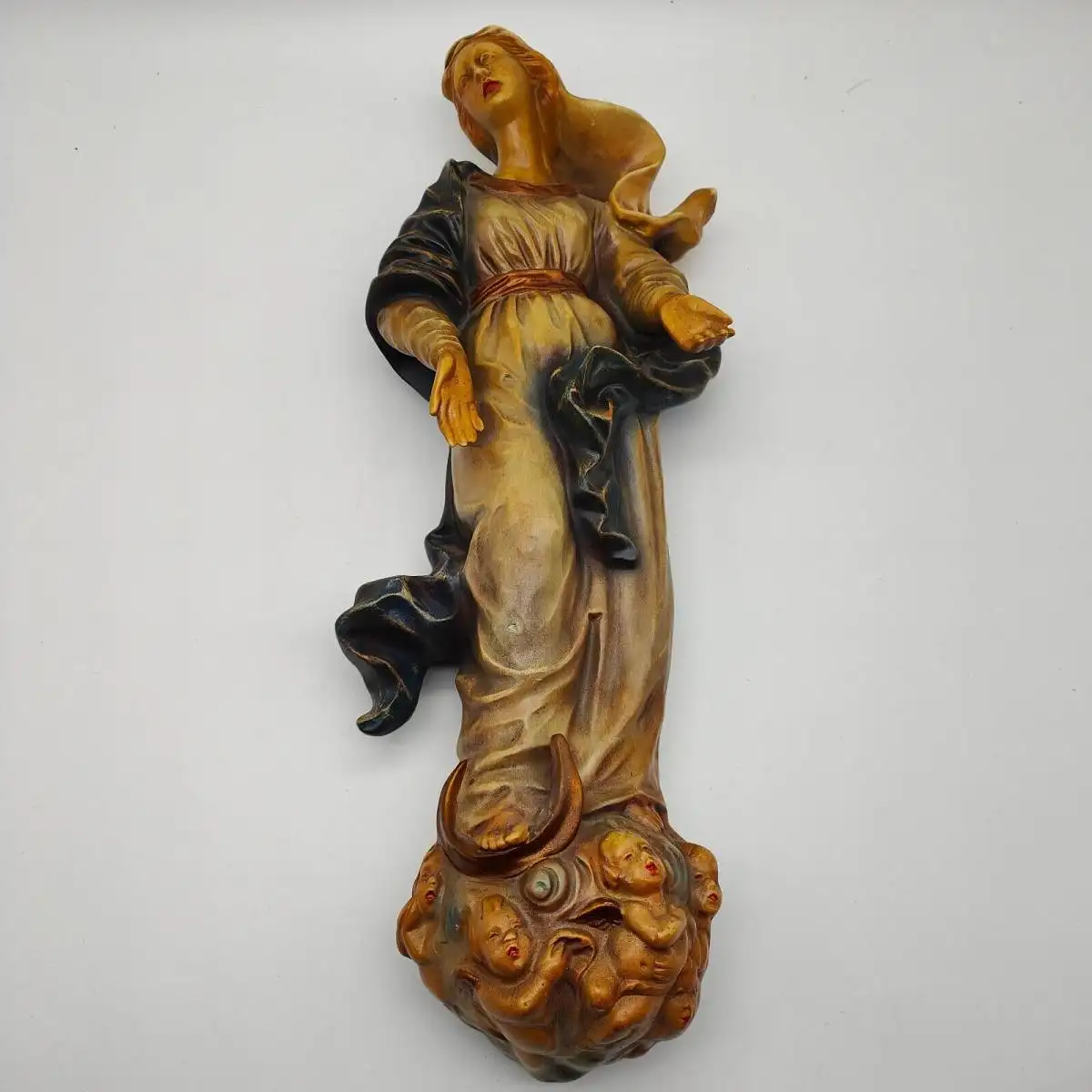 Mondsichelmadonna Figur RS Cortendorf Wandmaske Madonna Maria Jesus Ikone 0