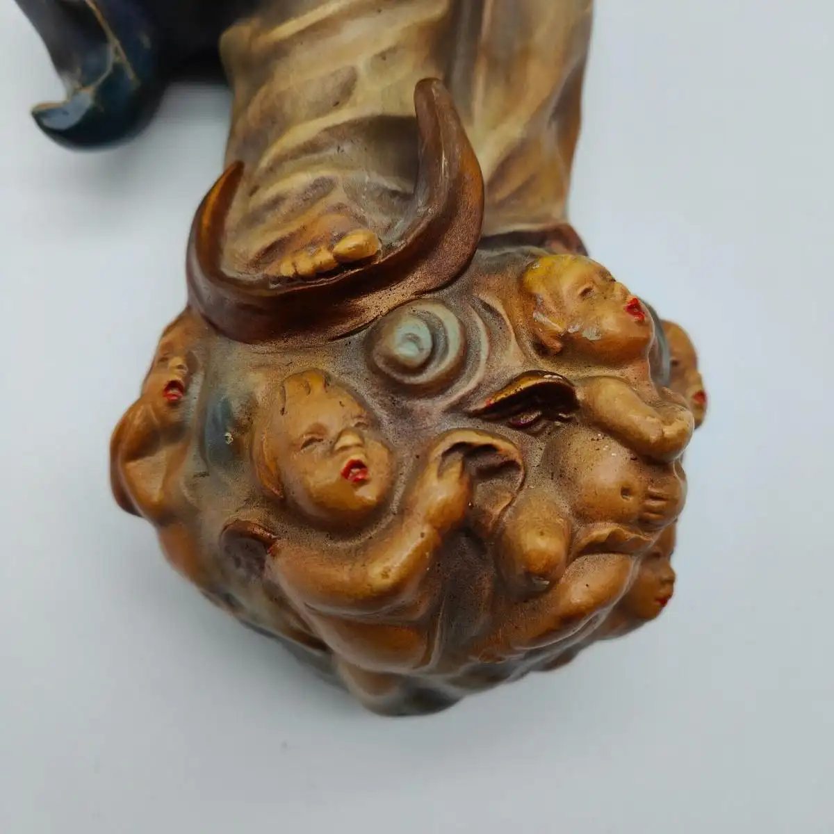 Mondsichelmadonna Figur RS Cortendorf Wandmaske Madonna Maria Jesus Ikone 3