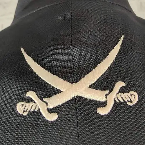 Future Ozbek Jacke Frack Zirkus Pirat 80er Metallknöpfe Kurzmantel Longblazer
