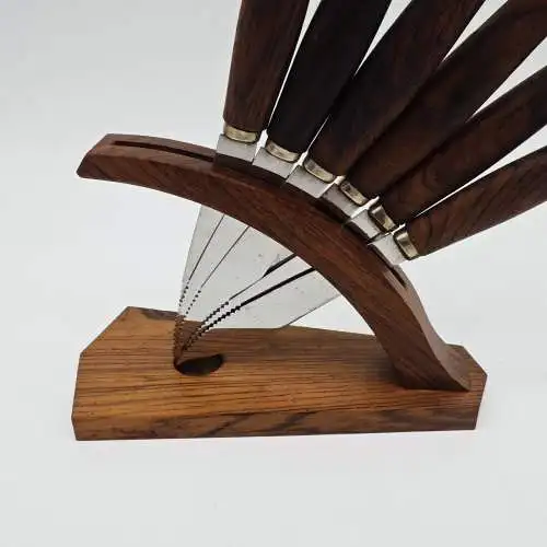 6 Buttermesser Halter Messer Holz Danish Design Midcentury Hygge Scandi Besteck