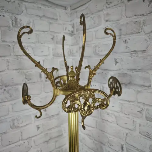 Vintage Garderobenständer Messing gold Hollywood Regency Stil edel italienisch