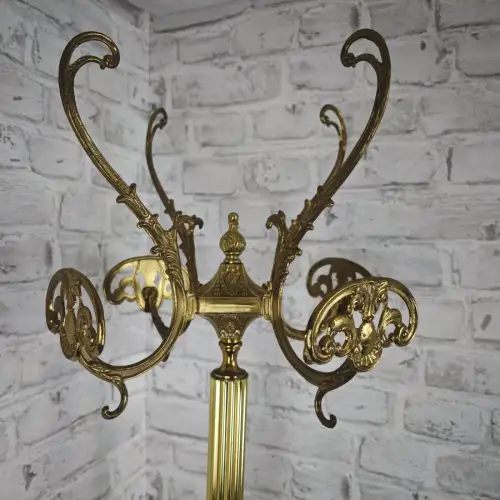 Vintage Garderobenständer Messing gold Hollywood Regency Stil edel italienisch