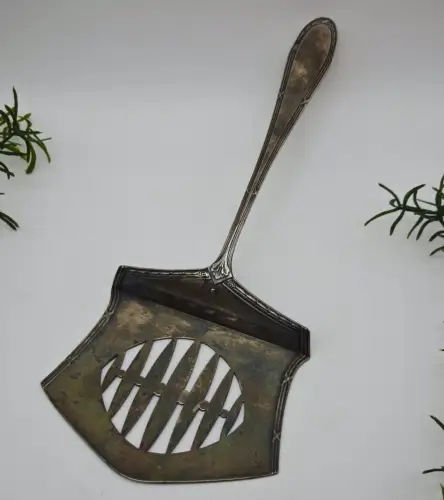 WMF Spargelheber Modell 200 Kreuzband versilbert Jugendstil Art Deco Vorleger