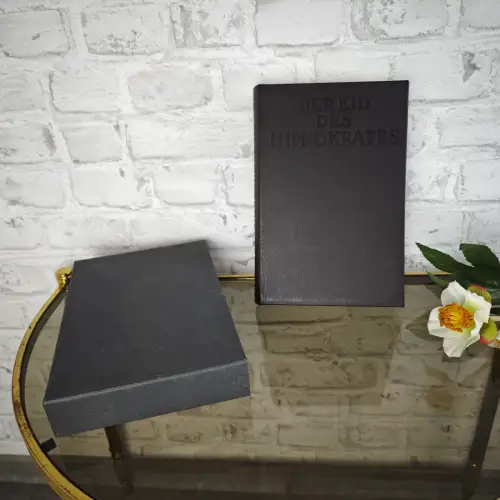 Der Eid des Hippokrates Lichtenthaeler Buch 1984 Ganzleder limitiert WeeNTAGE