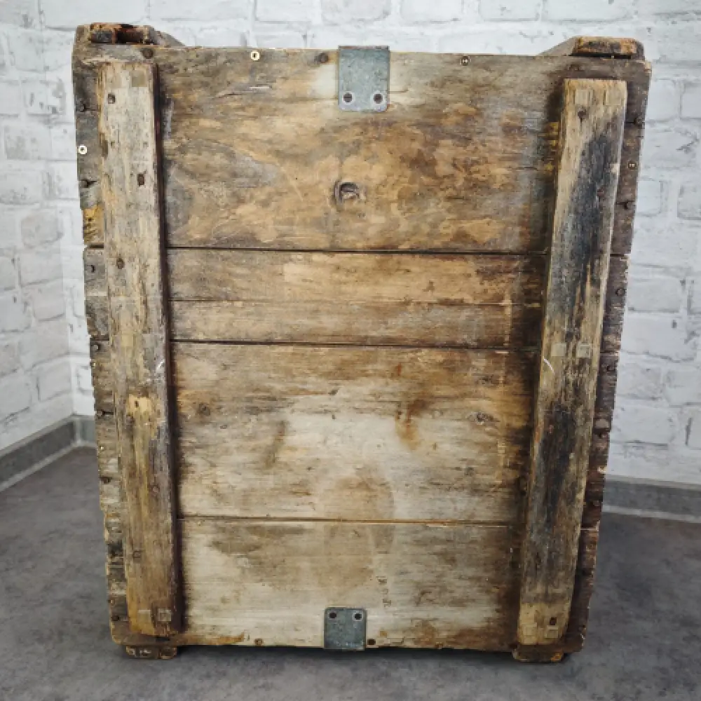 Antike Holzkiste De Werkende Bie Poperinghe Belgien Transportkiste WeeNTAGE 11