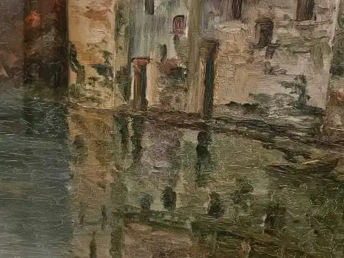 Bild - Ölgemälde - Landschaft mit Fluss