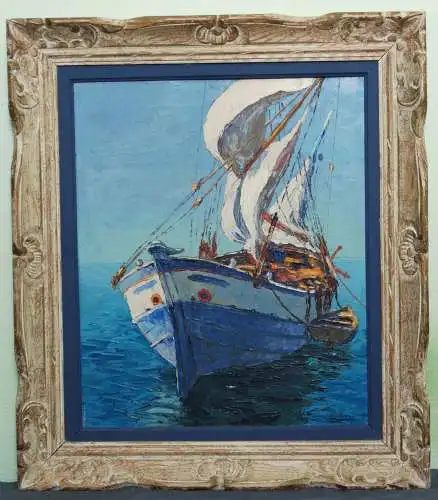 Bild - Ölgemälde - Vincent Cermignani - Fischerboot