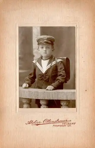 Kabinettfoto – Kindheit, Marine Division und Mode im Deutschen Kaiserreich (ca. 1900–1910) Top Zustand!