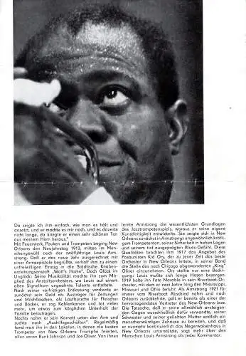 Original-Programmheft: Louis Armstrong Konzert – Magdeburg, DDR, 6. April 1965