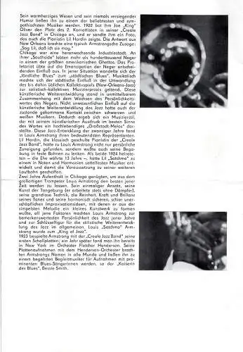 Original-Programmheft: Louis Armstrong Konzert – Magdeburg, DDR, 6. April 1965