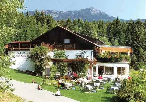 [Echtfotokarte farbig] Waldcafé-Pension "Zum Sahneberg". 